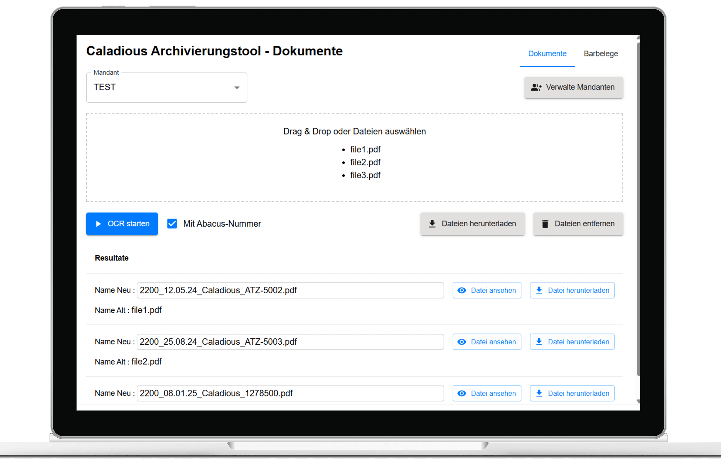 Internes Archivierungs-Tool
